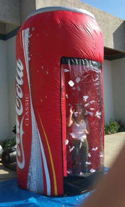 Inflatable Interactive Games coke money booth